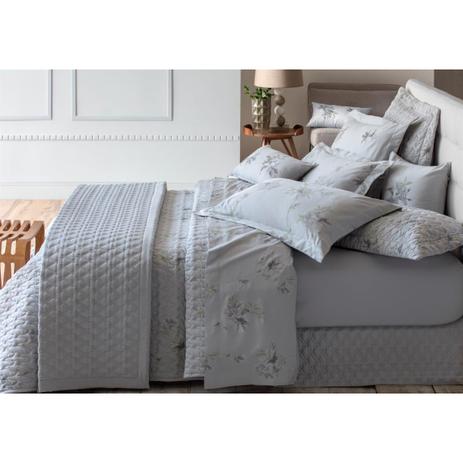 Colcha Queen 3 Peças Matelassê Percal 300 Fios Positano Cinza - Sultan Menor preço em Colcha Queen 3 Peças Matelassê Percal 300 Fios Positano Cinza - Sultan