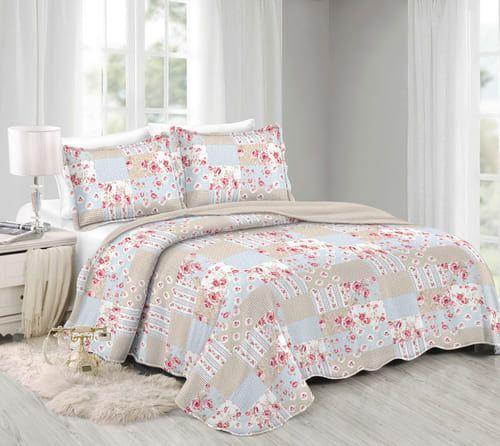 Colcha Queen Bouti Patchwork Dupla Face 3 Peças Azalea Camesa é ruim? Colcha Queen Bouti Patchwork Dupla Face 3 Peças Azalea Camesa é boa?