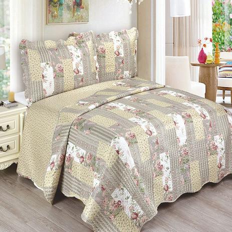 Colcha Queen Camesa Evolution Patchword 260x240cm Emma é boa?