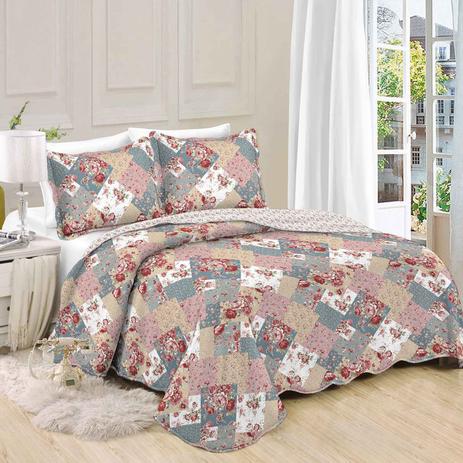 Colcha Queen Camesa Patchwork Microfibra Dupla Face 3 Peças Anne é ruim? Colcha Queen Camesa Patchwork Microfibra Dupla Face 3 Peças Anne é boa?