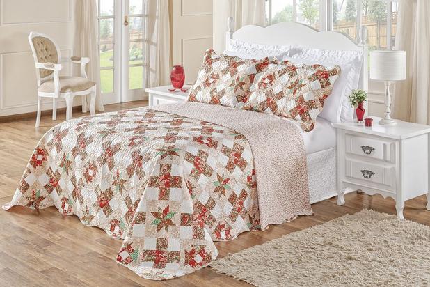 Colcha Queen Dupla Face Bouti - 03 Peças - Decoramando é ruim? Colcha Queen Dupla Face Bouti - 03 Peças - Decoramando é boa?