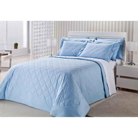 COLCHA QUEEN MATELASSE ROYAL COMFORT PERCAL 233 FIOS 03 PÇS AZUL - Plumasul Menor preço em COLCHA QUEEN MATELASSE ROYAL COMFORT PERCAL 233 FIOS 03 PÇS AZUL - Plumasul