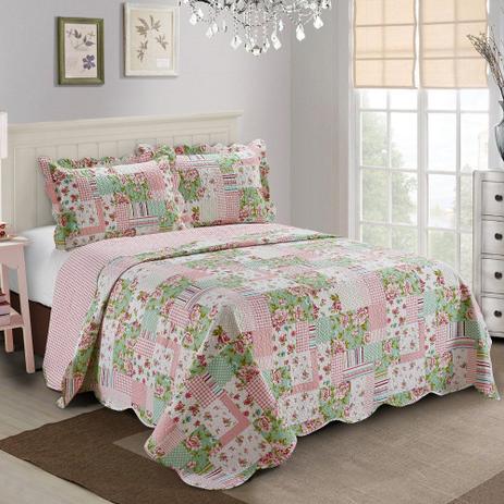 Colcha Queen Patchwork Evolution Camesa 03 Pçs Eigo Menor preço em Colcha Queen Patchwork Evolution Camesa 03 Pçs Eigo