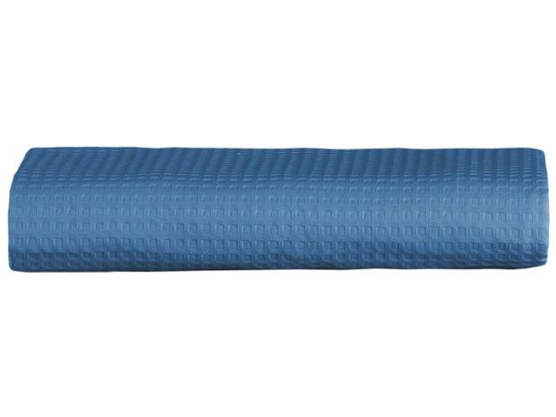 Colcha Queen Teka 100% Algodão 98 Fios - Genova Azul Menor preço em Colcha Queen Teka 100% Algodão 98 Fios - Genova Azul