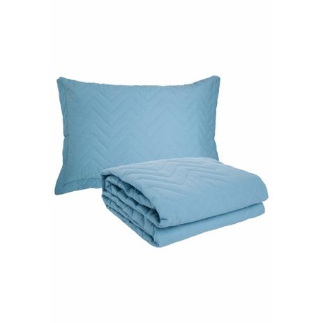 Colcha Sleep Casal Queen 3 Peças Azul Claro - Linha avulsa enxovais é boa?