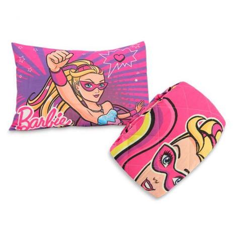 Colcha Solteiro Barbie Super Princesa - Lepper Menor preço em Colcha Solteiro Barbie Super Princesa - Lepper