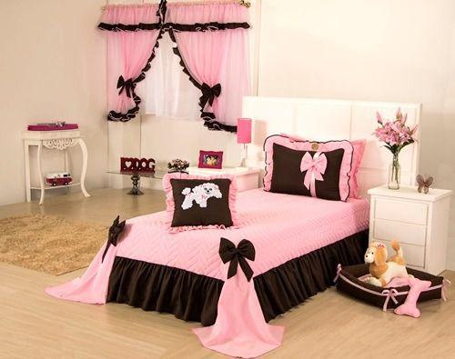 Colcha Solteiro Meg 03 peças Bordada - Rosa - Decoralle Menor preço em Colcha Solteiro Meg 03 peças Bordada - Rosa - Decoralle