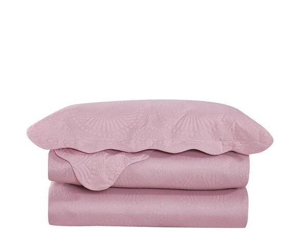 Colcha Trapunto Queen 3 Peças - ROSE Camesa Menor preço em Colcha Trapunto Queen 3 Peças - ROSE Camesa