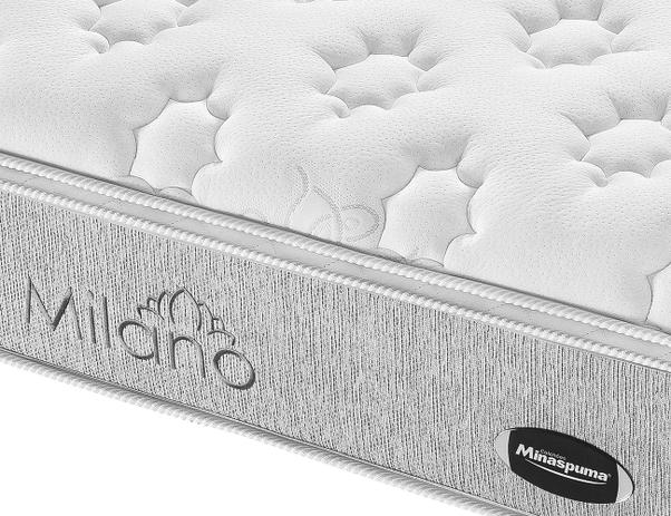 Colchão Casal Molas Ensacadas Minaspuma Milano Gel 138x188x32cm Menor preço em Colchão Casal Molas Ensacadas Minaspuma Milano Gel 138x188x32cm