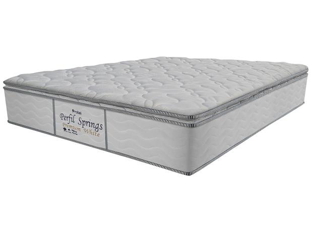Colchão Casal Probel Mola Ensacadas/Pocket - 32cm de Altura Premium White Perfil Springs Menor preço em Colchão Casal Probel Mola Ensacadas/Pocket - 32cm de Altura Premium White Perfil Springs
