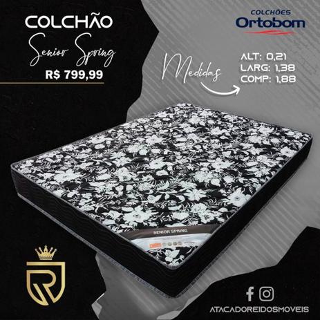 Colchão Casal Senior Spring Ortobom 1,38x1,88x0,21 - Colchão - Magazine  Luiza