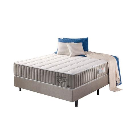 Colchao Conjunto Colchao e Box Esmeralda Plus Casal L: 138 x A: 188 x P: 36 Geral Padrao Serflex Menor preço em Colchao Conjunto Colchao e Box Esmeralda Plus Casal L: 138 x A: 188 x P: 36 Geral Padrao Serflex