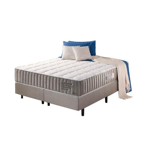 Colchao Conjunto Colchao e Box Esmeralda Plus Queen L: 158 x A: 198 x P: 36 Geral Padrao Serflex Menor preço em Colchao Conjunto Colchao e Box Esmeralda Plus Queen L: 158 x A: 198 x P: 36 Geral Padrao Serflex