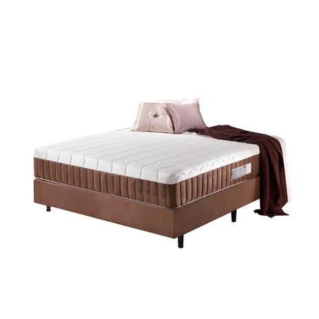 Colchao Conjunto Colchao e Box Safira Plus Casal L: 138 x A: 188 x P: 32 Geral Padrao Serflex Menor preço em Colchao Conjunto Colchao e Box Safira Plus Casal L: 138 x A: 188 x P: 32 Geral Padrao Serflex