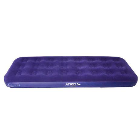 Colchão de Ar Inflável Solteiro Azul PVC até 100KG Superfície Aveludada Confortável Atrio - ES288 - Multilaser Menor preço em Colchão de Ar Inflável Solteiro Azul PVC até 100KG Superfície Aveludada Confortável Atrio - ES288 - Multilaser