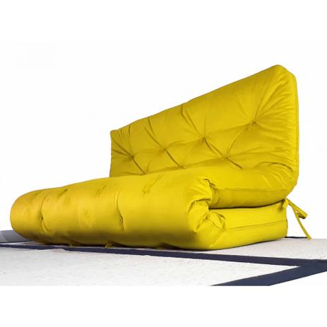 Colchão Futon Casal Dobrável Sofa Cama Amarelo - R9 Design Futon Menor preço em Colchão Futon Casal Dobrável Sofa Cama Amarelo - R9 Design Futon