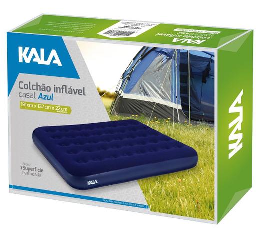 Colchão Inflável Casal 191x137x22cm Kala Menor preço em Colchão Inflável Casal 191x137x22cm Kala