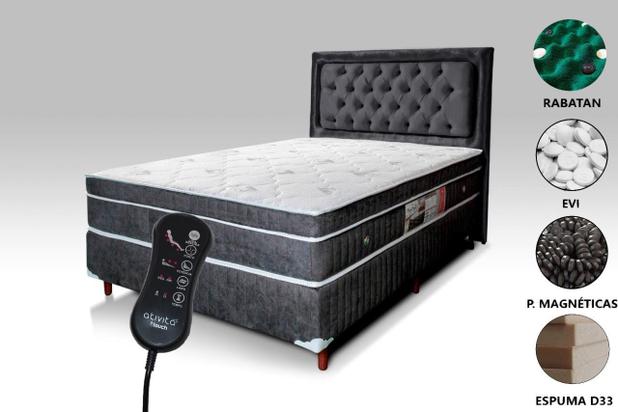 Colchão Magnético +Base Box com Kit Massagem Cinza - Allmag é boa?