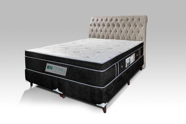 Colchão Magnético + Box + Cabeceira Queen Preto - Allmag é ruim? Colchão Magnético + Box + Cabeceira Queen Preto - Allmag é boa?