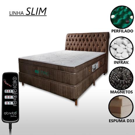 Colchão Zen Plus Massageador+Bioquântico Casal 138/188/36cm
