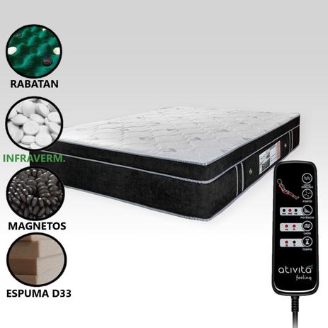 Colchão Magnético com Kit Massageador Queen Preto - Allmag Menor preço em Colchão Magnético com Kit Massageador Queen Preto - Allmag