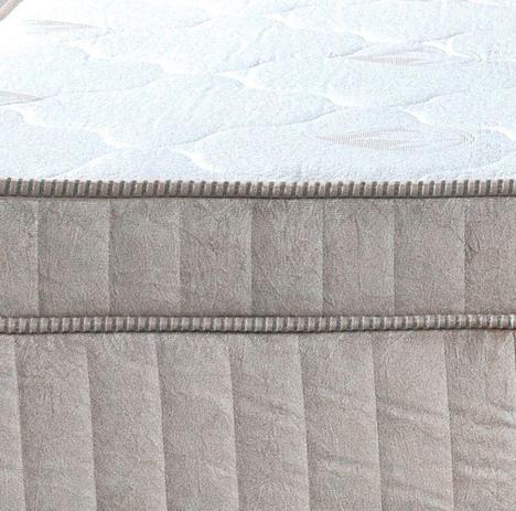 Colchão Magnético Com Massageador + Base Box Casal Bege Claro - Allmag Menor preço em Colchão Magnético Com Massageador + Base Box Casal Bege Claro - Allmag