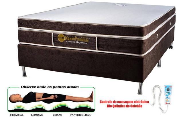 Colchão Magnético Kenko Premium Casal 1,38x1,88x27cm Plus C/ Massagem Eletrônica Energia Bioquãntica + Cromoterapia Menor preço em Colchão Magnético Kenko Premium Casal 1,38x1,88x27cm Plus C/ Massagem Eletrônica Energia Bioquãntica + Cromoterapia