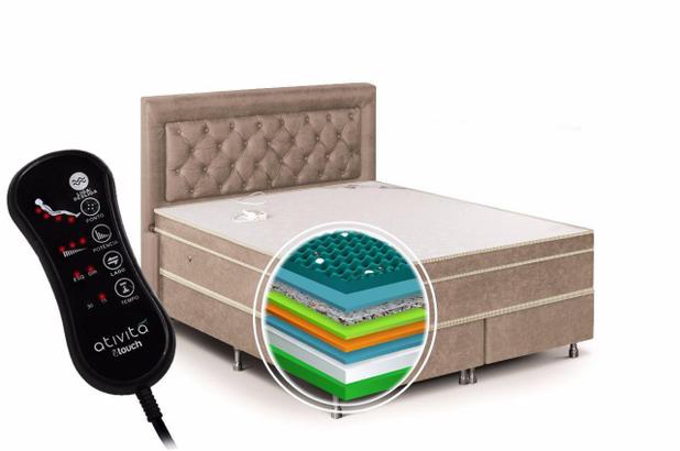 Colchão Magnético Massageador Infravermelho Longo e Energia Bioquântica - KING COM BASE BOX - Mg Menor preço em Colchão Magnético Massageador Infravermelho Longo e Energia Bioquântica - KING COM BASE BOX - Mg