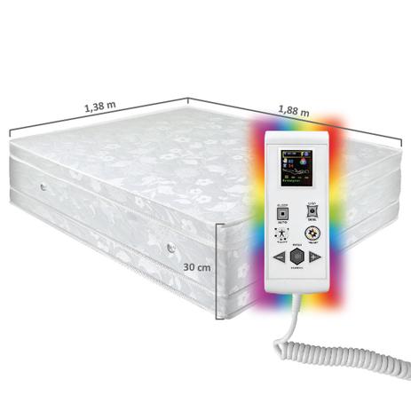 Colchão Magnético Ortopédico Casal Turbo Infra próximo e longo, Massageador, Energia Quântica, Cromoterapia - Vit Quality Menor preço em Colchão Magnético Ortopédico Casal Turbo Infra próximo e longo, Massageador, Energia Quântica, Cromoterapia - Vit Quality