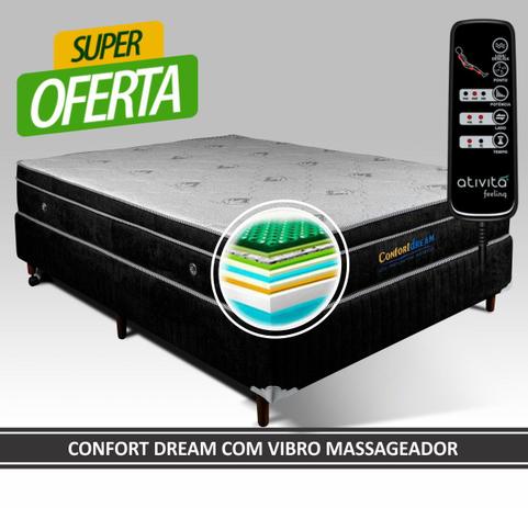 Colchão Magnético Solteiro Confort Dream com Vibroterapia (0,88x1,88x0,25) - Golddream Menor preço em Colchão Magnético Solteiro Confort Dream com Vibroterapia (0,88x1,88x0,25) - Golddream