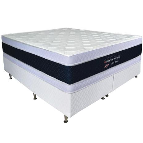 Menor preço em Colchão Magnético Solteiro Dupla Face com Pillow Top Duplo Original Com Infravermelho Longo Golden - Orientalmedic