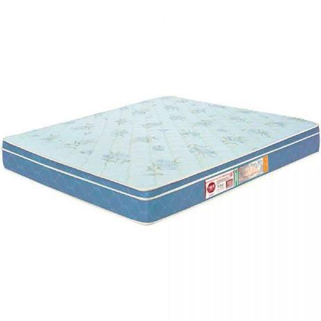 Menor preço em Colchão Queen Castor Sleep Max, Branco e Azul, 87180, D45