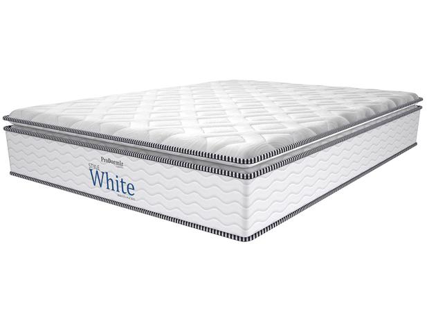 Colchão Queen Size ProDormir Colchões Molas - Ensacadas 34cm de Alt. Style White Menor preço em Colchão Queen Size ProDormir Colchões Molas - Ensacadas 34cm de Alt. Style White