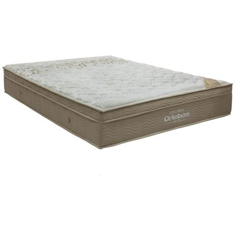 Colchão Queen Viscomemory Exclusive D28 28cmx158cmx198cm Ortobom Bege Menor preço em Colchão Queen Viscomemory Exclusive D28 28cmx158cmx198cm Ortobom Bege