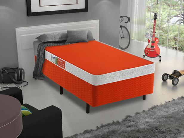 Colchão Solteiro Celuplás Espuma D-23 88x188cm - Color Block Col. D23 Laranja