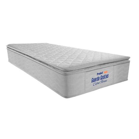 Colchão Solteiro com Espuma D28 Master (30x88x188 cm) Branco - Probel - big lar Menor preço em Colchão Solteiro com Espuma D28 Master (30x88x188 cm) Branco - Probel - big lar