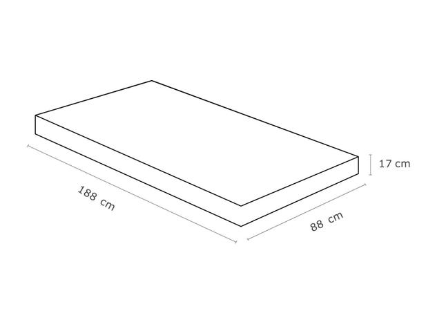 Colchão Solteiro Herval Espuma D-23 88x188cm - Sonum