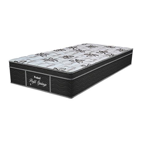 Colchão Solteiro Mola Ensacada Perfil Springs Especial (24x88x188) Branco e Detalhes Black - Prodormir Menor preço em Colchão Solteiro Mola Ensacada Perfil Springs Especial (24x88x188) Branco e Detalhes Black - Prodormir