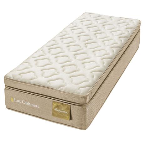 Colchão Solteiro Molas Ensacadas Americanflex Lux Cashmere II 88x188x34cm Menor preço em Colchão Solteiro Molas Ensacadas Americanflex Lux Cashmere II 88x188x34cm