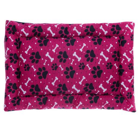 Colchonete Caminha Pet Pink com Pata Preta 55cm X 70cm Pra Porte Médio Grande Flobelle Menor preço em Colchonete Caminha Pet Pink com Pata Preta 55cm X 70cm Pra Porte Médio Grande Flobelle