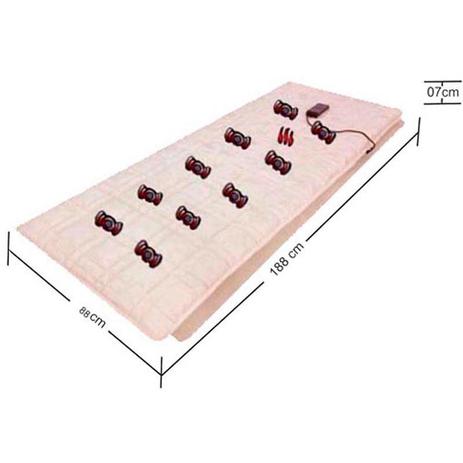 Colchonete Massageador 10 Motores, Solteiro Padrão, Magnético e infravermelho Longo - 88x188x07cm - Tsuyoi Menor preço em Colchonete Massageador 10 Motores, Solteiro Padrão, Magnético e infravermelho Longo - 88x188x07cm - Tsuyoi