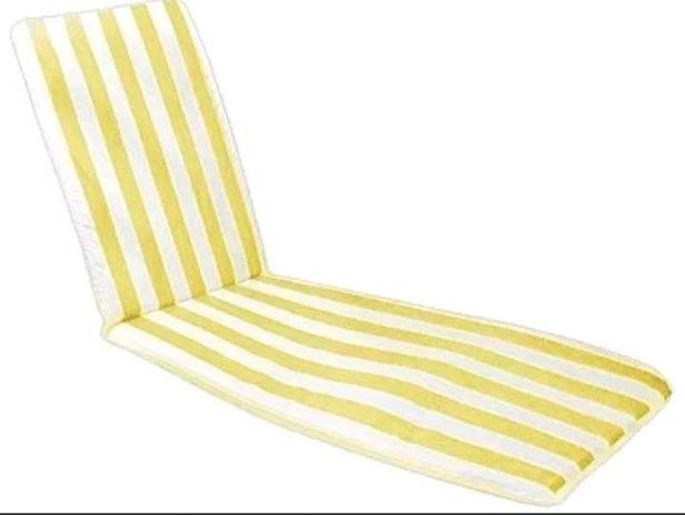 Colchonete para espreguiçadeira 180 x 57 x 3 cm impermeável napa listrado amarelo e branco - Babele futton é ruim? Colchonete para espreguiçadeira 180 x 57 x 3 cm impermeável napa listrado amarelo e branco - Babele futton é boa?