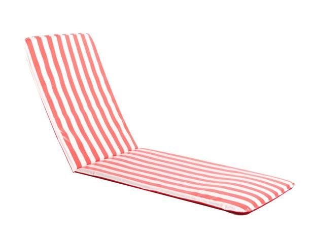 Colchonete para espreguiçadeira 180 x 57 x 3 cm impermeável napa listrado vermelho e branco - Babele futton é ruim? Colchonete para espreguiçadeira 180 x 57 x 3 cm impermeável napa listrado vermelho e branco - Babele futton é boa?