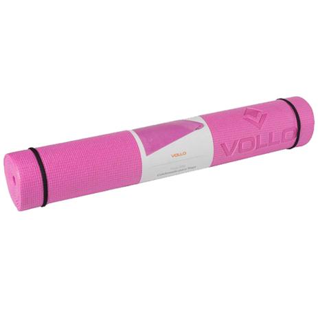 Colchonete Para Yoga Rosa Com Alça Para Transporte Vollo VP1038R Menor preço em Colchonete Para Yoga Rosa Com Alça Para Transporte Vollo VP1038R
