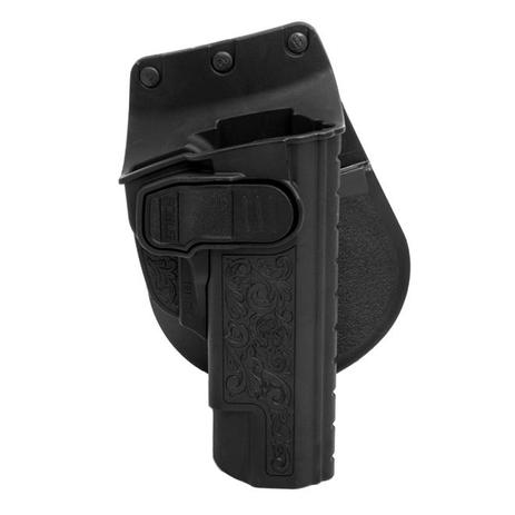 Coldre Paddle de Cintura/Cinto 1911CH com Trava de Gatilho para Pistolas 1911 sem Trilho - FOBUS Menor preço em Coldre Paddle de Cintura/Cinto 1911CH com Trava de Gatilho para Pistolas 1911 sem Trilho - FOBUS