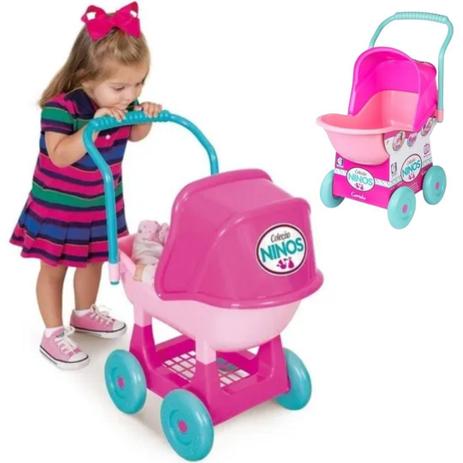 Coleção Carrinho Bonecas Meu Bebê Ninos - Cotiplás Menor preço em Coleção Carrinho Bonecas Meu Bebê Ninos - Cotiplás