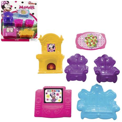 Coleção com 6 Mini Móveis Salinha Minnie Disney - Etitoys Menor preço em Coleção com 6 Mini Móveis Salinha Minnie Disney - Etitoys