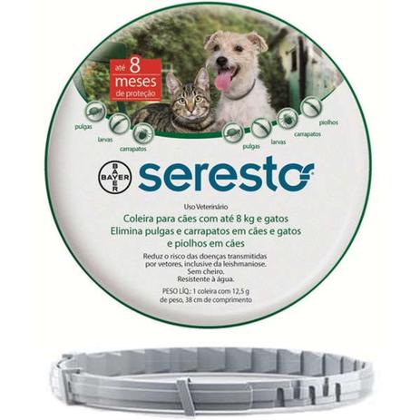 Coleira Antipulgas Seresto Cães E Gatos Ate 8kg - Bayer é boa?