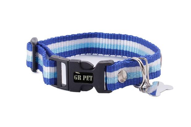 Coleira speciale g - azul e branco - Gr pet Menor preço em Coleira speciale g - azul e branco - Gr pet