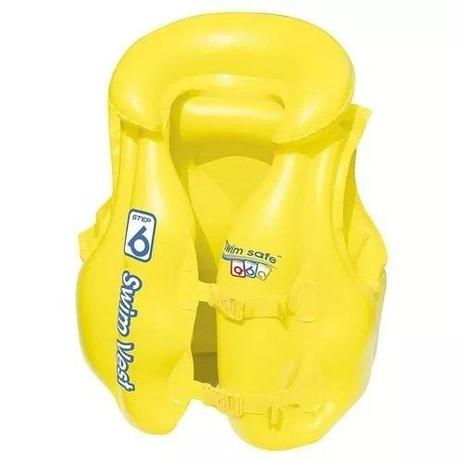Colete Inflável Infantil Amarelo - Premium - Mor Menor preço em Colete Inflável Infantil Amarelo - Premium - Mor